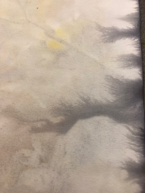 natural dye on paper