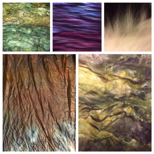 collection of textile textures