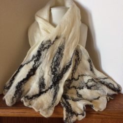 Black and White Scarf