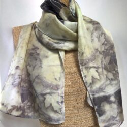 Maple eco print scarf